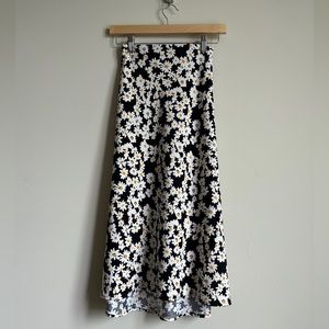 Rachel Zoe Women's Daisy Skirt, black white yellow, size 12